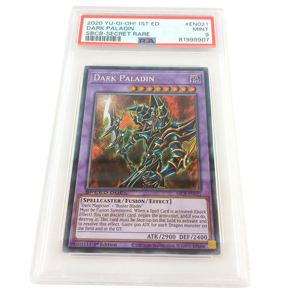 2020 Yu-Gi-Oh! Dark Paladin – SBCB Secret Rare – PSA 9 Mint – 1st Edition - Picture 1 of 2